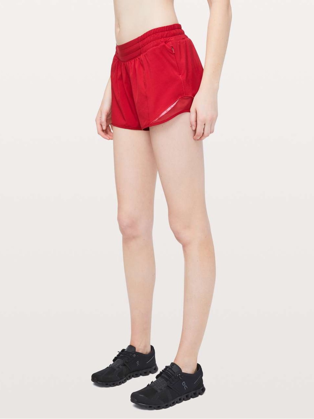 Lululemon Hotty Hot Short II *Long 4"
Dark Red size 12